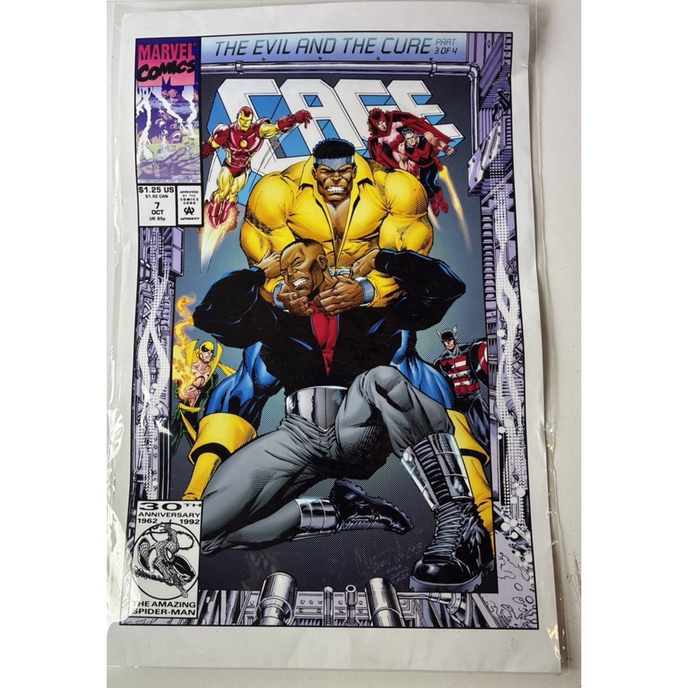 SIGNED! 17 x 11" Poster Marvel Comics: Cage, The Evil and the Cure No 7 (18)